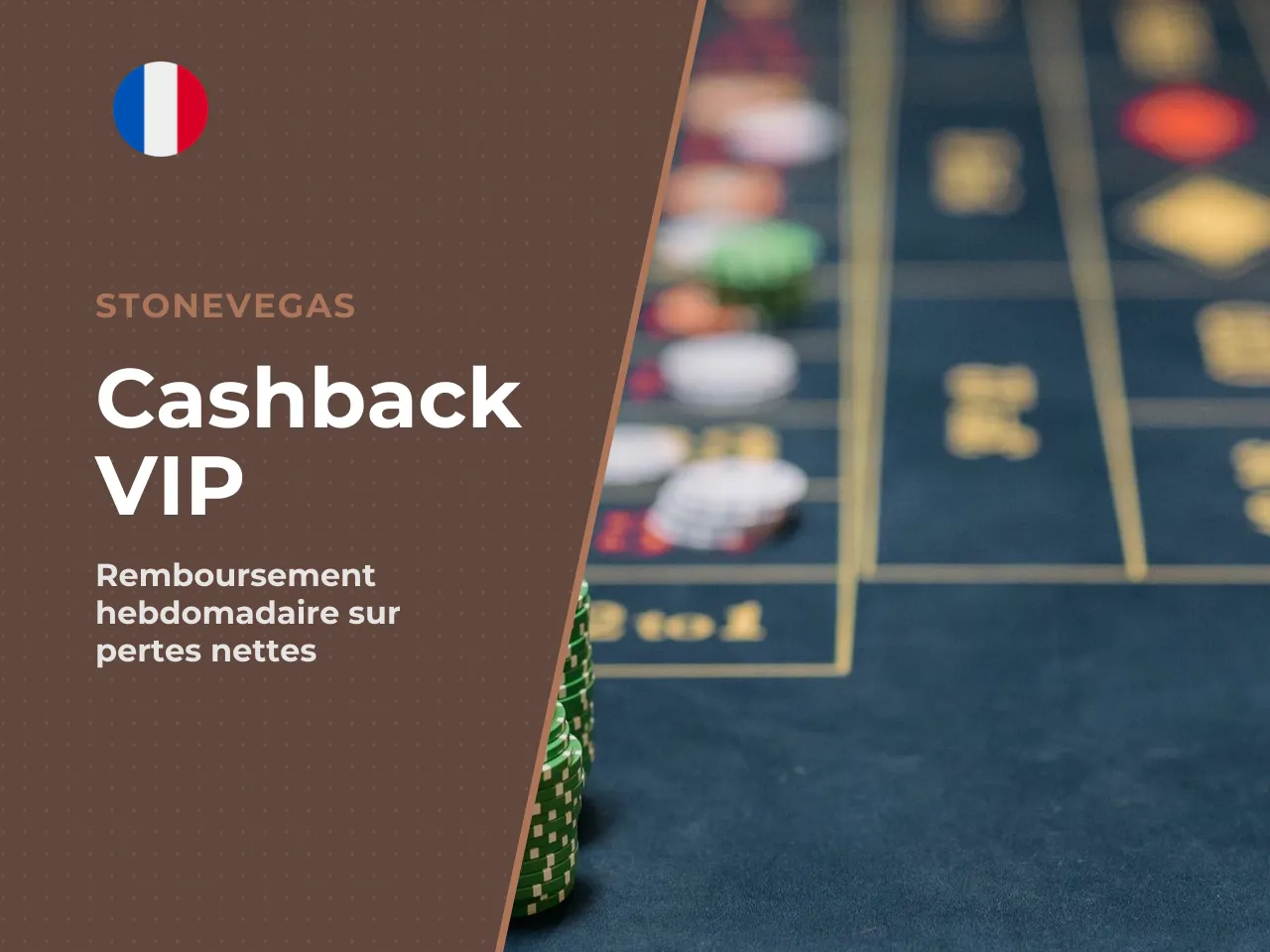 Stonevegas cashback et offres VIP. Le